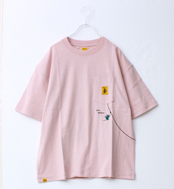 FREDY MAC「【COBMASTER/コブマスター】吸水速乾/抗菌防臭 フォレストジップラインルーズTEE」|Tシャツ・カットソー|サーモンピンク