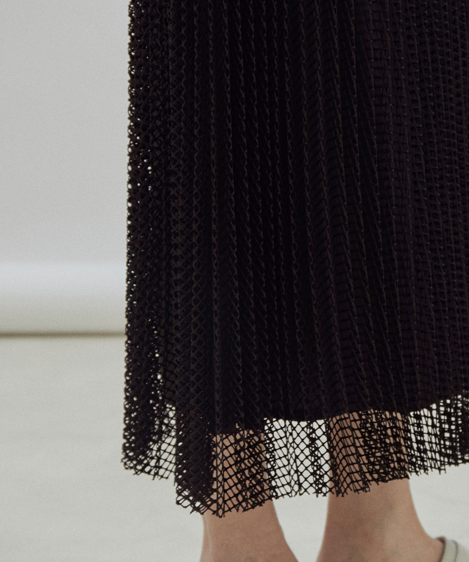 SALON adam et rope'「ダイヤメッシュプリーツスカート」|スカート|