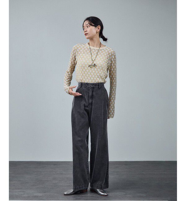 SALON adam et rope'「フェードコーデュロイパンツ / セットアップ対応」|チノ|