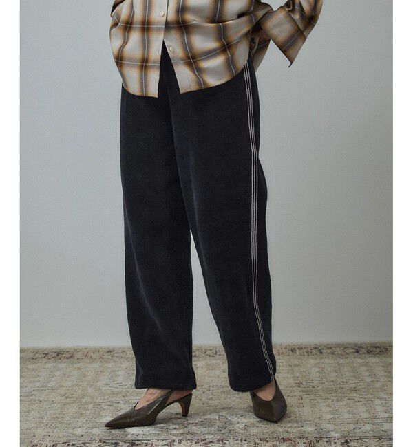 SALON adam et rope'「パンツ-CreamyCotton /クリーミーコットン-」|チノ|ブラック(01)