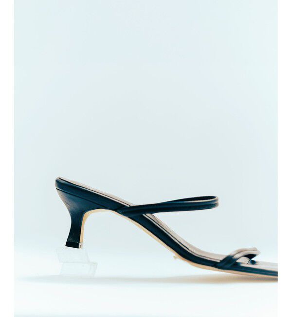 SALON adam et rope'「【W S（ドゥーブル）】レザーヒールサンダル」|サンダル|