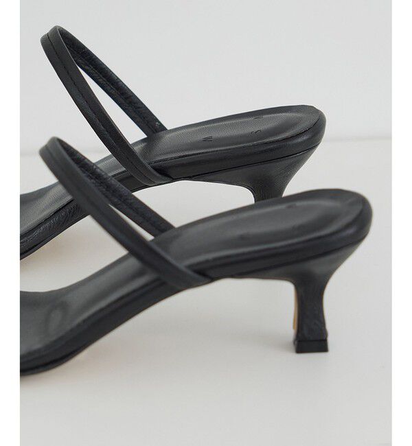 SALON adam et rope'「【W S（ドゥーブル）】レザーヒールサンダル」|サンダル|