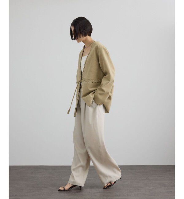 SALON adam et rope'「【W S（ドゥーブル）】レザーヒールサンダル」|サンダル|