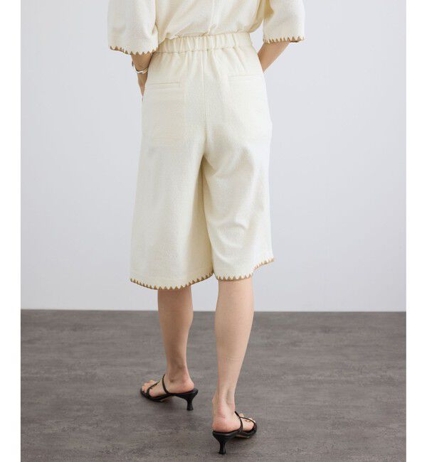 SALON adam et rope'「ミニパイルショートパンツ / セットアップ対応」|チノ|