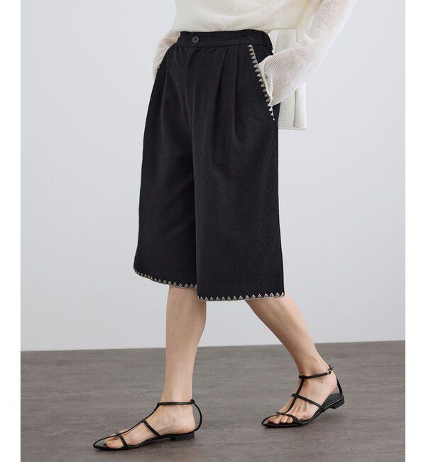 SALON adam et rope'「ミニパイルショートパンツ / セットアップ対応」|チノ|