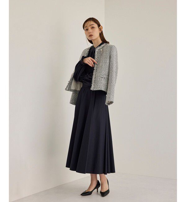 ROPE「【洗える】ドライコットンフォルムフレアスカート/セレモニー・通勤対応」|スカート|