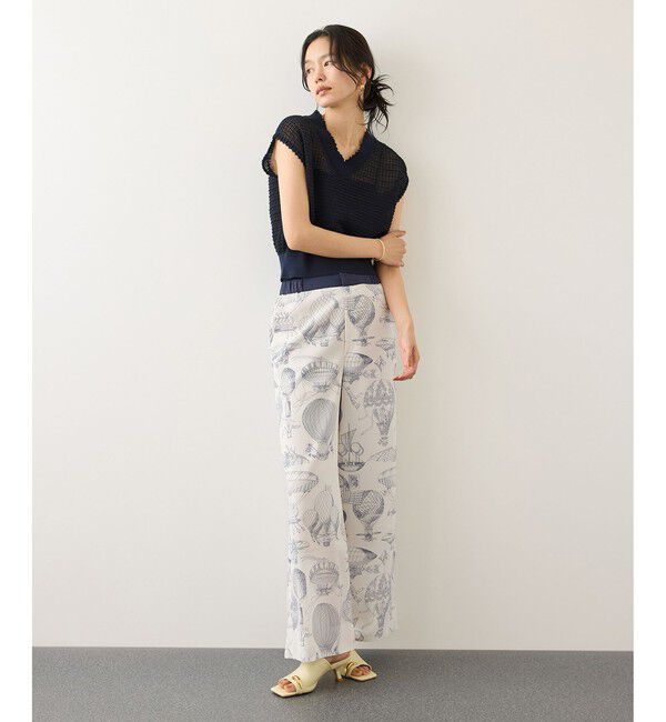 ROPE「ヴィンテージスカーフプリントパンツ/セットアップ対応」|チノ|