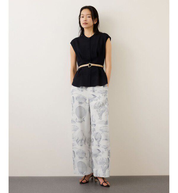 ROPE「ヴィンテージスカーフプリントパンツ/セットアップ対応」|チノ|