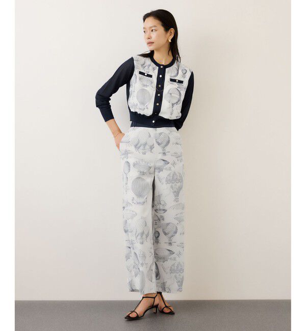 ROPE「ヴィンテージスカーフプリントパンツ/セットアップ対応」|チノ|