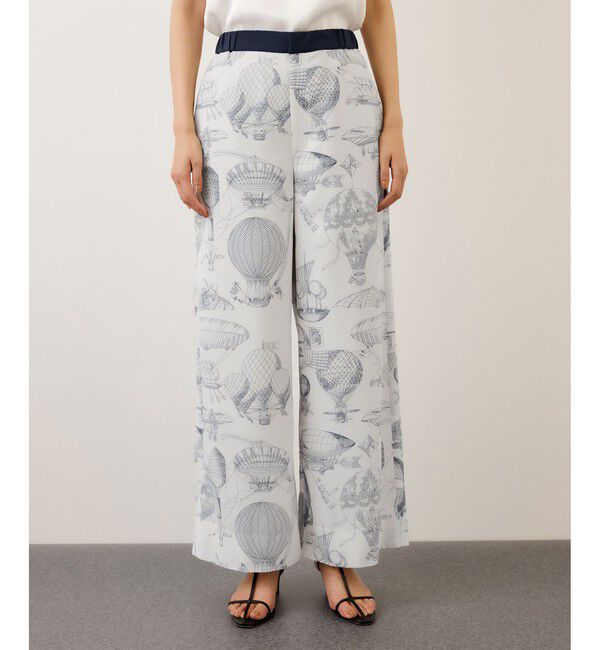 ROPE「ヴィンテージスカーフプリントパンツ/セットアップ対応」|チノ|