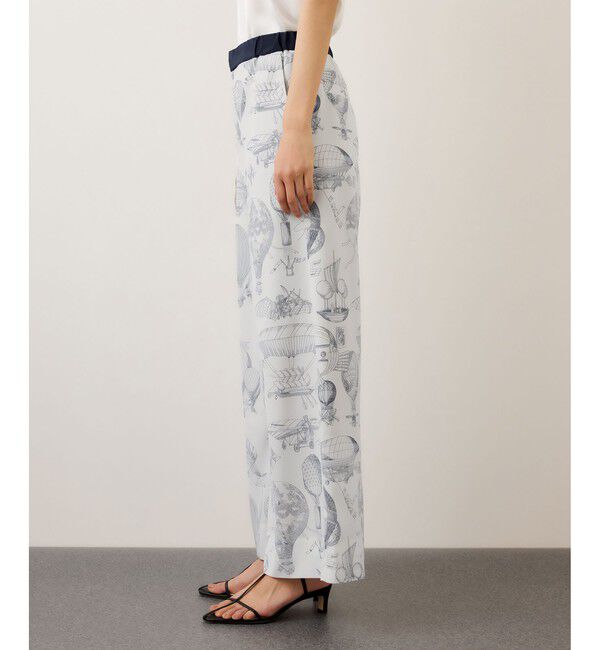 ROPE「ヴィンテージスカーフプリントパンツ/セットアップ対応」|チノ|