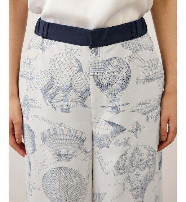 ROPE「ヴィンテージスカーフプリントパンツ/セットアップ対応」|チノ|