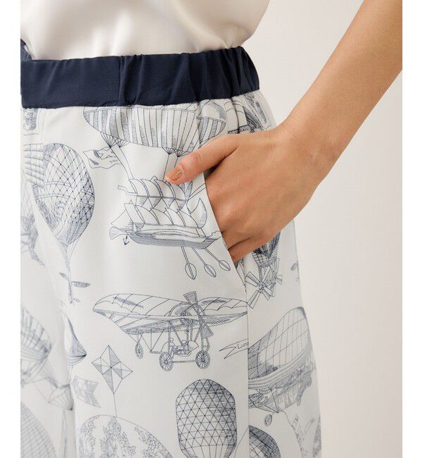 ROPE「ヴィンテージスカーフプリントパンツ/セットアップ対応」|チノ|