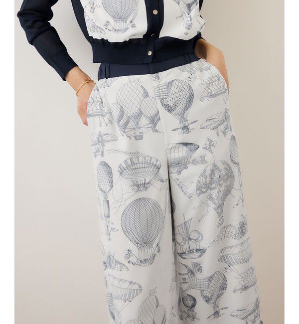 ROPE「ヴィンテージスカーフプリントパンツ/セットアップ対応」|チノ|