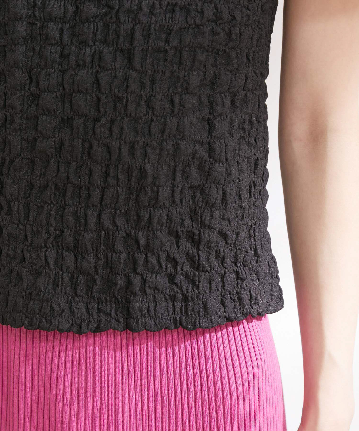 VIS「シャーリングキャミビスチェ」|キャミソール|