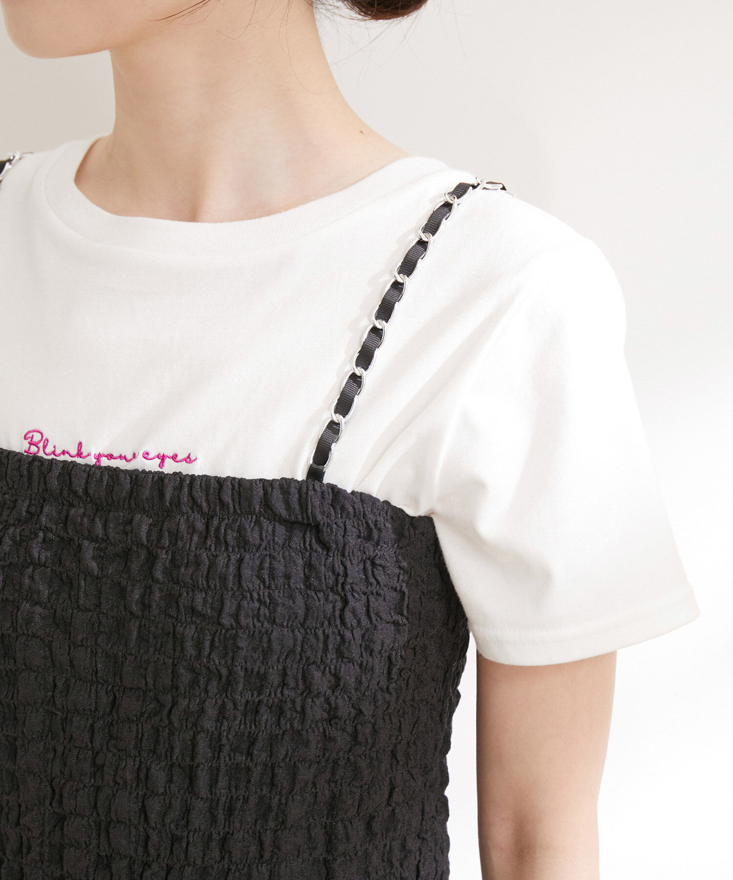 VIS「シャーリングキャミビスチェ」|キャミソール|