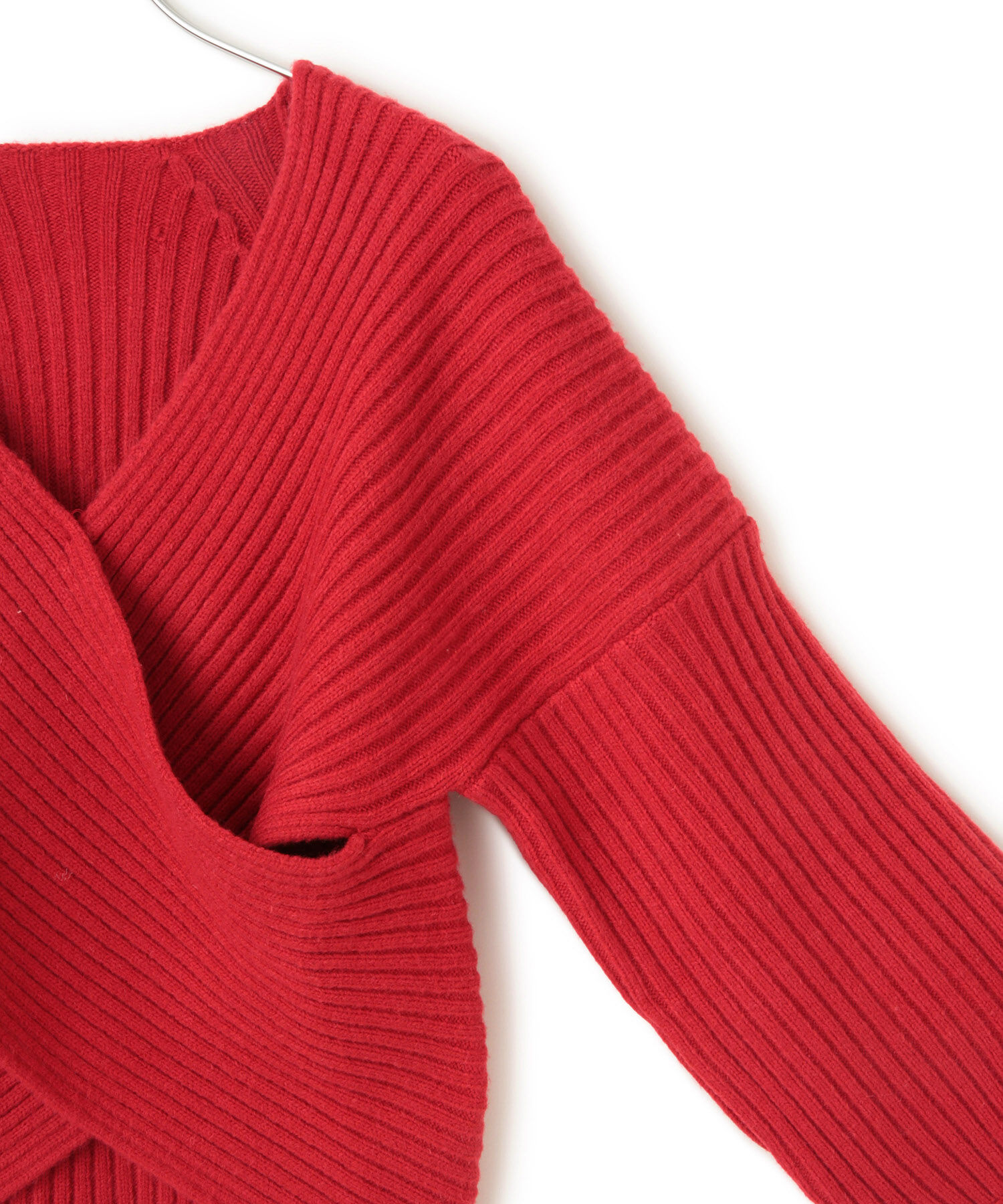 VIS「ふんわりカシュクールニットプルオーバー」|ニット・セーター|