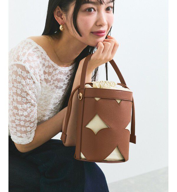 VIS「カットワーク2WAYバッグ」|ハンドバッグ|