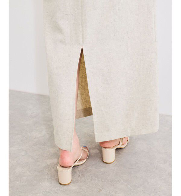 VIS「【セットアップ対応】Iラインスリットスカート」|スカート|