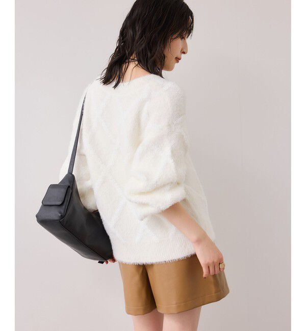 VIS「アーガイルフェザーニット/2WAY・イージーケア」|ニット・セーター|