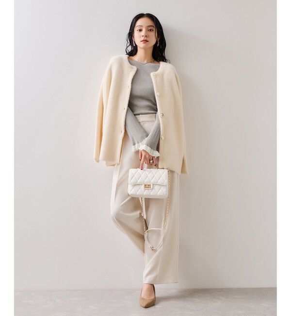 VIS「袖口レース編みニットプルオーバー」|ニット・セーター|