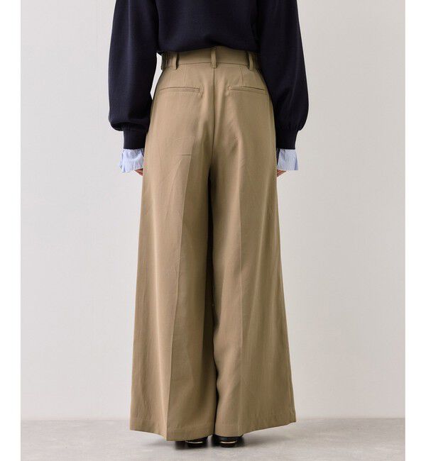 VIS「ツータックワイドパンツ/イージーケア」|チノ|