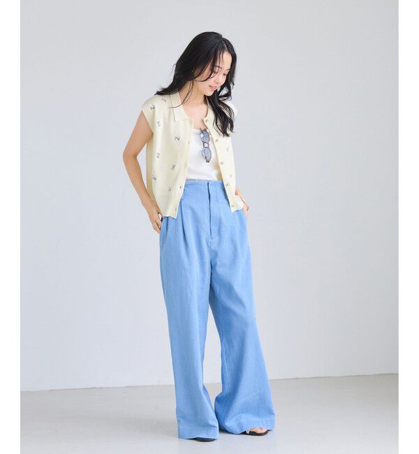 VIS「エンブロイダリーカーディガントップス」|カーディガン|