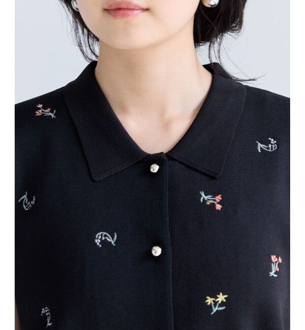 VIS「エンブロイダリーカーディガントップス」|カーディガン|