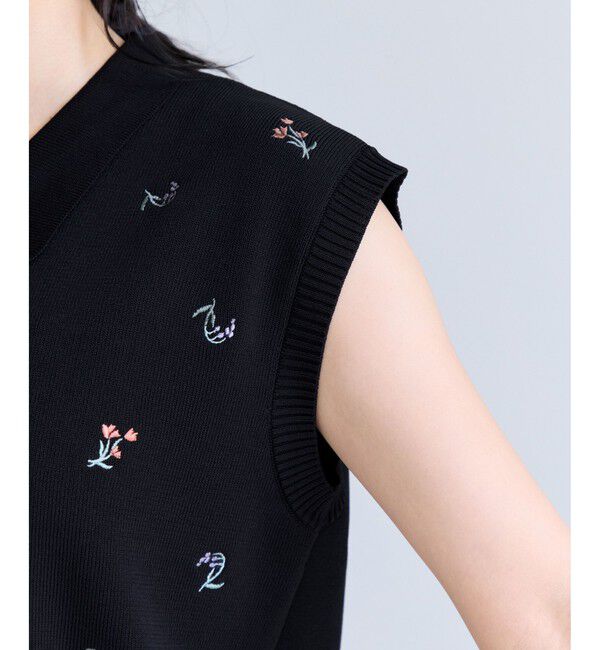 VIS「エンブロイダリーカーディガントップス」|カーディガン|