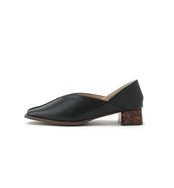 ROPE PICNIC PASSAGE「スクエアトゥセンターシーム甲深バブーシュ」|パンプス|