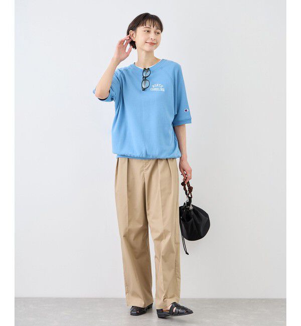 Rope&rsquo;Picnic「【Champion/チャンピオン別注】アソートロゴボートネックハーフスリーブスウェットプルオーバー」|Tシャツ・カットソー|