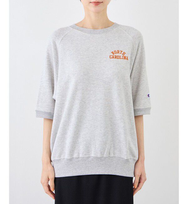 Rope&rsquo;Picnic「【Champion/チャンピオン別注】アソートロゴボートネックハーフスリーブスウェットプルオーバー」|Tシャツ・カットソー|