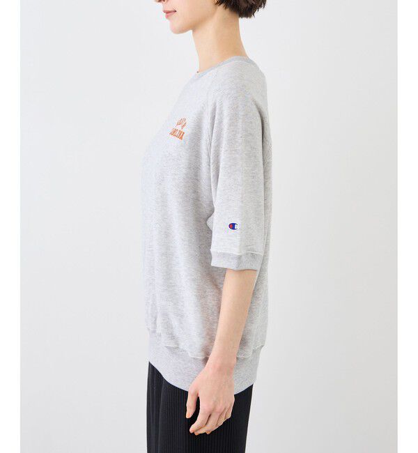 Rope&rsquo;Picnic「【Champion/チャンピオン別注】アソートロゴボートネックハーフスリーブスウェットプルオーバー」|Tシャツ・カットソー|