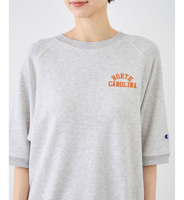 Rope&rsquo;Picnic「【Champion/チャンピオン別注】アソートロゴボートネックハーフスリーブスウェットプルオーバー」|Tシャツ・カットソー|