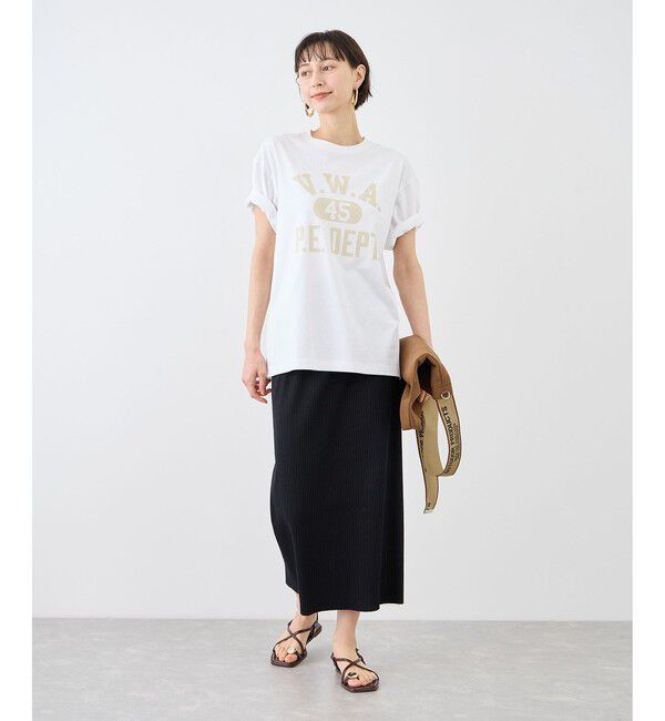 Rope&rsquo;Picnic「【Champion/チャンピオン別注】アソートロゴプリントオーバーサイズTシャツ/リンクコーデ」|Tシャツ・カットソー|