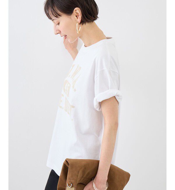 Rope&rsquo;Picnic「【Champion/チャンピオン別注】アソートロゴプリントオーバーサイズTシャツ/リンクコーデ」|Tシャツ・カットソー|