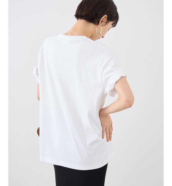 Rope&rsquo;Picnic「【Champion/チャンピオン別注】アソートロゴプリントオーバーサイズTシャツ/リンクコーデ」|Tシャツ・カットソー|