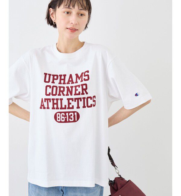 Rope&rsquo;Picnic「【Champion/チャンピオン別注】アソートロゴプリントオーバーサイズTシャツ/リンクコーデ」|Tシャツ・カットソー|