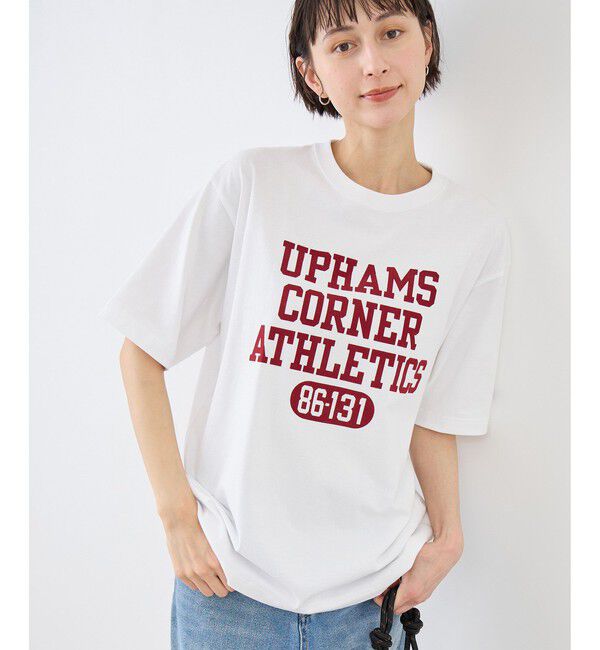 Rope&rsquo;Picnic「【Champion/チャンピオン別注】アソートロゴプリントオーバーサイズTシャツ/リンクコーデ」|Tシャツ・カットソー|