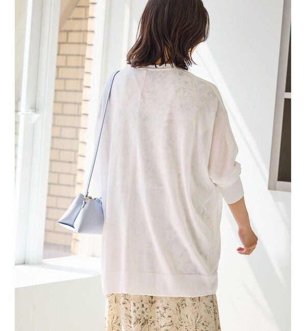 Rope&rsquo;Picnic「シャーベットニット トッパーカーディガン/UVケア・接触冷感」|カーディガン|