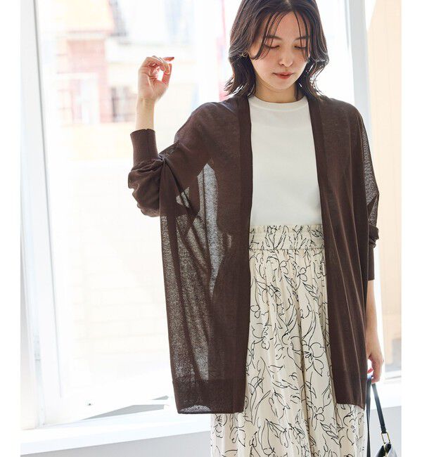 Rope&rsquo;Picnic「シャーベットニット トッパーカーディガン/UVケア・接触冷感」|カーディガン|