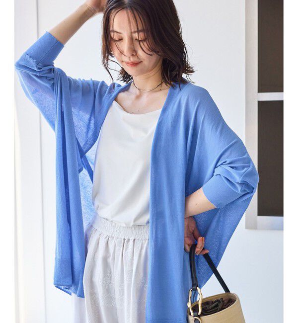 Rope&rsquo;Picnic「シャーベットニット トッパーカーディガン/UVケア・接触冷感」|カーディガン|