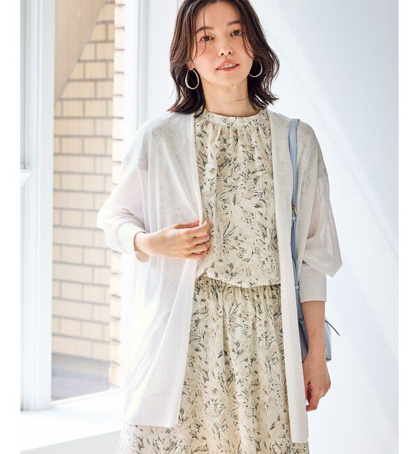 Rope&rsquo;Picnic「シャーベットニット トッパーカーディガン/UVケア・接触冷感」|カーディガン|