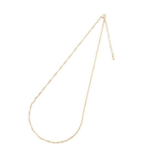 ROPE PICNIC PASSAGE「ステンレスツイストチェーンショートネックレス」|ネックレス|