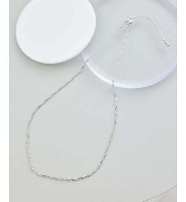 ROPE PICNIC PASSAGE「ステンレスツイストチェーンショートネックレス」|ネックレス|シルバー(93)