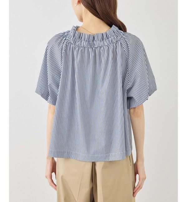 Rope&rsquo;Picnic「前後2WAYギャザーリボンデザインシャツ/UVケア・接触冷感・リンクコーデ」|シャツ・ブラウス|