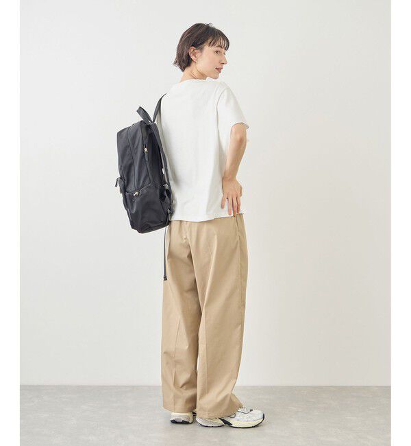 Rope&rsquo;Picnic「カレッジロゴプリントフレアスリーブピグメントTシャツ/リンクコーデ」|Tシャツ・カットソー|