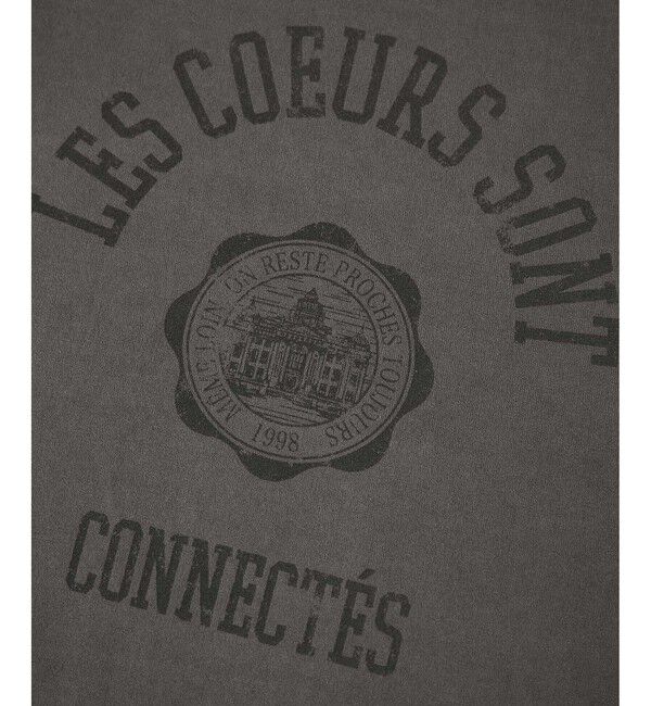 Rope&rsquo;Picnic「カレッジロゴプリントフレアスリーブピグメントTシャツ/リンクコーデ」|Tシャツ・カットソー|