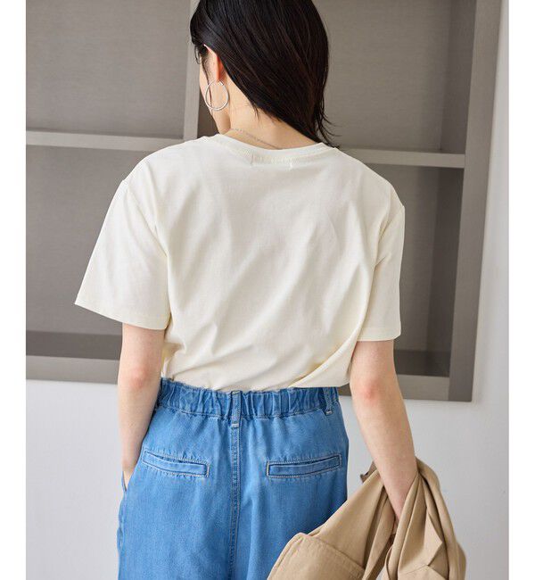 Rope&rsquo;Picnic「オーバーサイズロゴプリントTシャツ/UVカット・接触冷感・汗染み防止」|Tシャツ・カットソー|