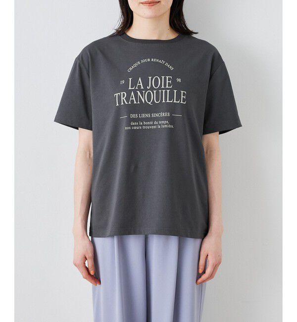 Rope&rsquo;Picnic「オーバーサイズロゴプリントTシャツ/UVカット・接触冷感・汗染み防止」|Tシャツ・カットソー|